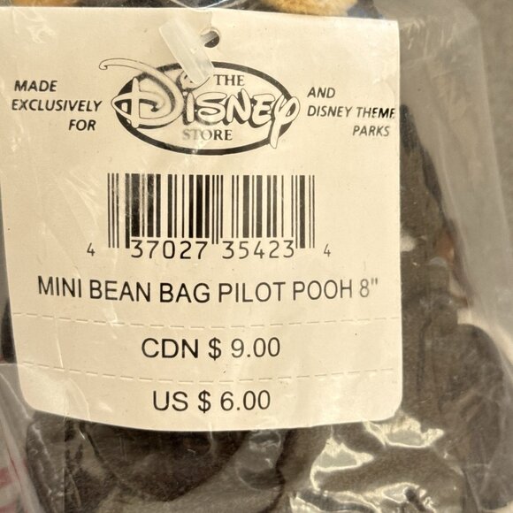 Winnie The Pooh Pilot Pooh The Disney Store Bean Bag 8" Plush Stuffed Toy - Picture 3 of 8